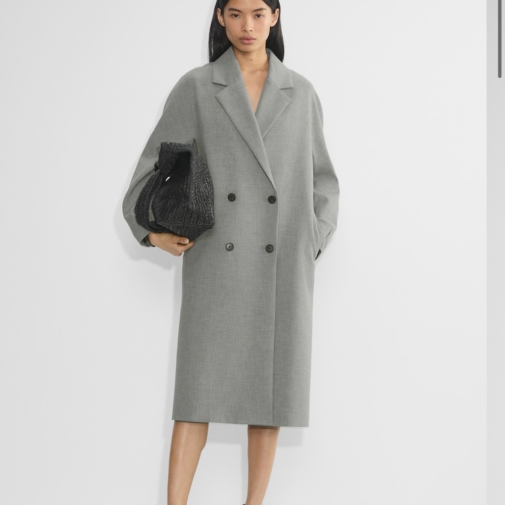 Babaton Aritzia slouch coat in grey nwt xs - Picture 6 of 6